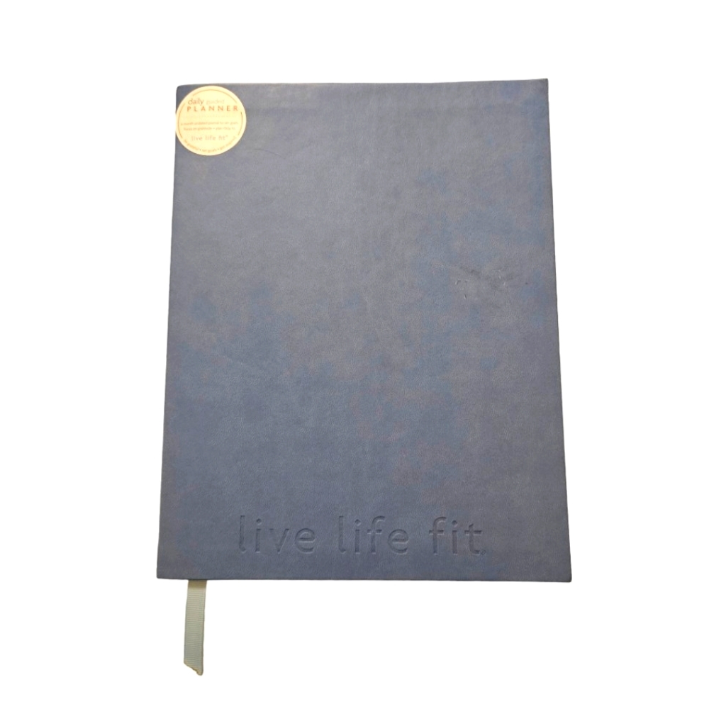 Fitlosophy Blue Six Month Undated Soft Bound Planner Journal 8"×10" 192 Pages
